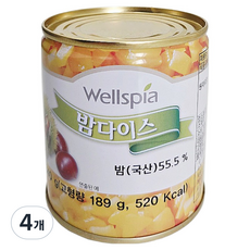 웰스피아 밤다이스, 340g, 4개