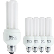오스람 삼파장 램프 E26 Duluxstar 20W, 주광색, 5개