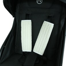 Moms for you 100支紗絎縫嬰兒車安全帶護套, 素色, 2個