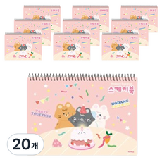 아이비스 여아용 스케치북 CR 생일 12330, 15매, 20개