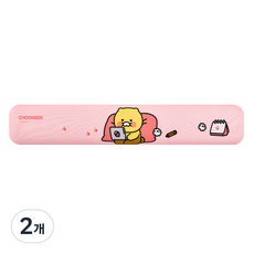 카카오프렌즈 메모리폼 키보드 손목패드 열공 춘식이, 핑크, 2개