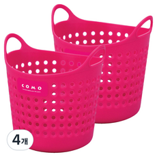 이노마타 원형 소프트 미니 바스켓 4460, 레드, 4개