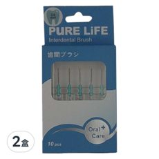 PuRE LiFE 寶淨 纖柔護齒牙間刷 0.6mm V-01, 10支, 2盒