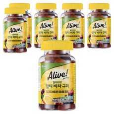 얼라이브 멀티 비타 구미, 60정, 6개