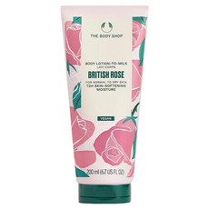 THE BODY SHOP 美體小舖 國際航空版 英皇玫瑰嫩膚身體潤膚乳, 200ml, 1條