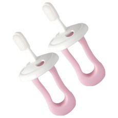 Arau Baby 45度彎曲嬰兒牙刷, 混色, 2個, 1入