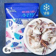 사랑해어 꽃게 (냉동), 450g, 6개