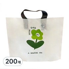 마켓감성 플라워 러브 가방, 초록꽃, 200개