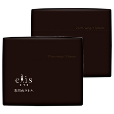 elleair 艾黎艾爾 elis 愛麗思 日本大王 ELIS 超薄蝶翼衛生棉 護翼型, 量多日用型(27cm), 17片, 2包