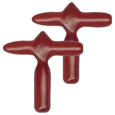 十字花梨木按摩棒, 2個, 單一顏色