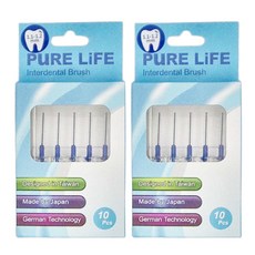 PuRE LiFE 寶淨 纖柔護齒可替換刷毛 1.1-1.2 mm, 10支, 2盒