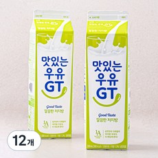 남양유업 맛있는우유GT 깔끔한 저지방우유, 900ml, 12개