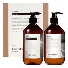 나드 바디워시 500ml + 바디로션 500ml 기프트 세트 라벤더머스크, 1세트