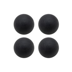 스포홀릭 싱글 TPE 마사지볼 라크로스볼, 블랙, 4개