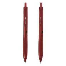 KOKUYO 國譽 ME 速乾中性筆 0.5mm, 黑墨跑道紅色, 2支