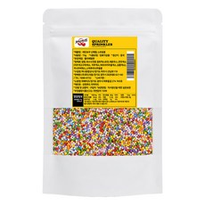 퀄리티스프링클 레인보우 넌패럴 스프링클, 75g, 1개