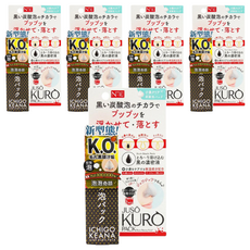 JUSO 美肌對策 2分鐘去黑頭粉刺泡泡奇蹟鼻膜 去除老廢角質, 1入, 5個