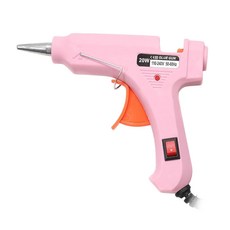 愛Phone 熱熔膠槍 Set 20W 附熱熔膠棒 x 50 12.8 x 11cm 粉色, 1組