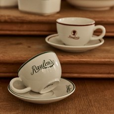 羅倫斯倫敦咖啡杯2件組, 1套, 綠色 + 紅色