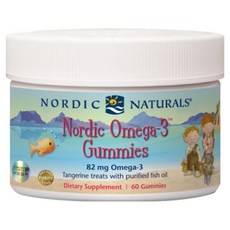 Nordic Naturals 甜橘QQ軟糖 Omega-3, 60顆, 180g, 1罐