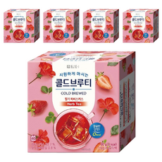 Damtuh 丹特 冷泡零卡水果茶 草莓芙蓉花茶 Set, 1.5g, 40包, 5盒