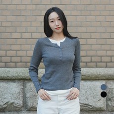 JUCY JUDY 女性撞色層次羅紋針織衫 JZKT026B