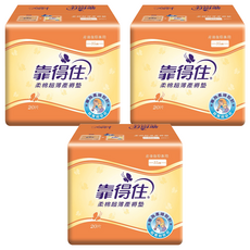 Kotex 靠得住 超薄產褥墊, 35cm, 20片, 3包