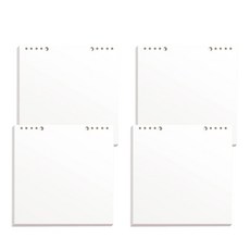 小麥購物 活頁筆記本 空白頁紙 G757 169g, 4本, 60張