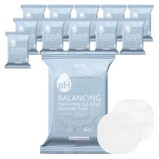 프레티 약산성 히알루로닉 립앤아이 리무버 패드 30p, 55g, 12개