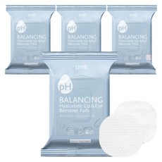 프레티 약산성 히알루로닉 립앤아이 리무버 패드 30p, 55g, 4개