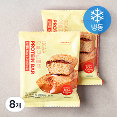 단백질과자점 BCAA 애플크럼블바 (냉동), 90g, 1개입, 8개
