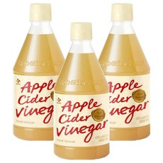 CJ제일제당 애플 사이다 비니거, 3개, 750ml