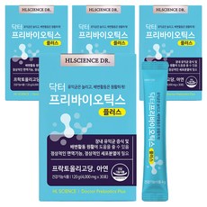 에이치엘사이언스 닥터프리바이오틱스 플러스 유산균 30p, 120g, 4박스