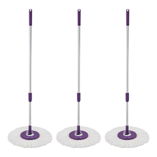 Supamop 好神拖 手壓式拖把 附布, 3組