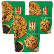 차오수아 자스민 라이스 크래커 김맛, 80g, 3개