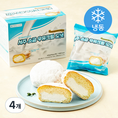 서주 소금 우유크림 도넛 (냉동), 95g, 4개, 4개입