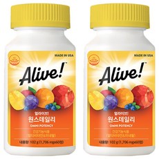 얼라이브 원스데일리 멀티비타민, 60정, 2개