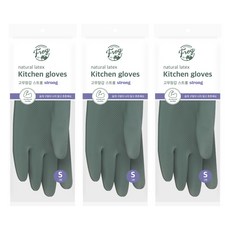 SINCERELY Frog 強力乳膠手套 雙手組 小, 綠色, 小(S), 3套