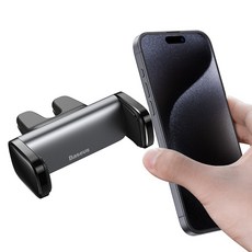 Baseus 倍思 車用出風口手機支架, 1個, 黑色