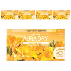 아우라 드라이 퍼퓸맥스 시트 섬유유연제 윌유메리미 본품, 100개입, 5개