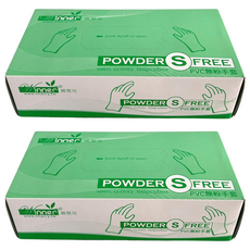 pvc 手套 100個, 透明, S, 2盒