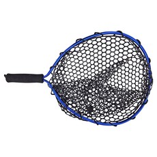 MR.BEE 蜜蜂先生 鋁合金撈網, 矽膠網, EVA舒適防滑手把, 藍色, M