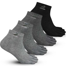 Crocodile 鱷魚 男士刺繡T's五指短襪4雙組 CD241