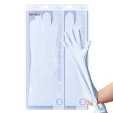 브릭글로 오브제포키친 질긴 니트릴 고무장갑 양손착용 세트, 소프트블루, 소(S), 2세트