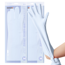 브릭글로 오브제포키친 질긴 니트릴 고무장갑 양손착용 세트, 소프트블루, 중(M), 2세트