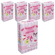 산리오 캐릭터즈 초콜릿 세트, 5개, 80g