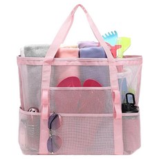 인아트 이중 수납 매쉬 물빠짐 가방, 올핑크