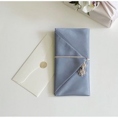 LUMIE CANDLE 高級零用錢信封 + 包袱巾 + 貼紙組, 天空灰, 1組