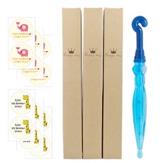 吹泡泡棒 4入+生日貼紙 2款 12入 隨機出貨, 混色, 1組