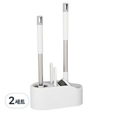 Gossines 智慧型4合1壁掛式馬桶刷清潔刷具組, 2套, 白色